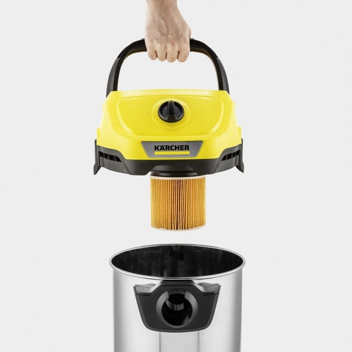 KARCHER WD 3-18 S V-17/20 Akku-Wasser- und Staubsauger – Stahl – 17 l – Gelb