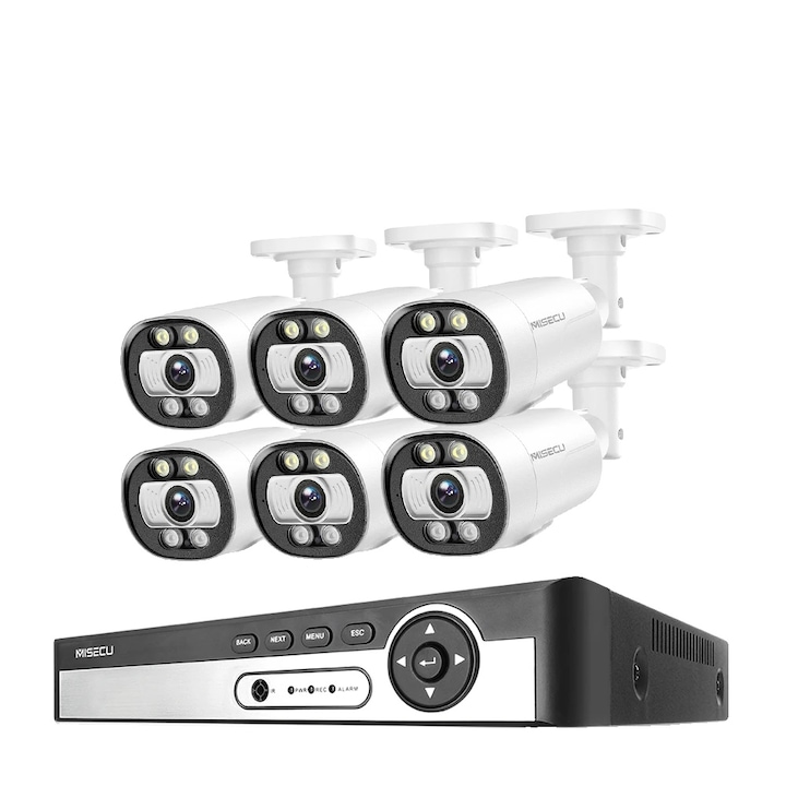 Kit Supraveghere 4CH, 8 Canale, Nocturna, 5MP, IP67