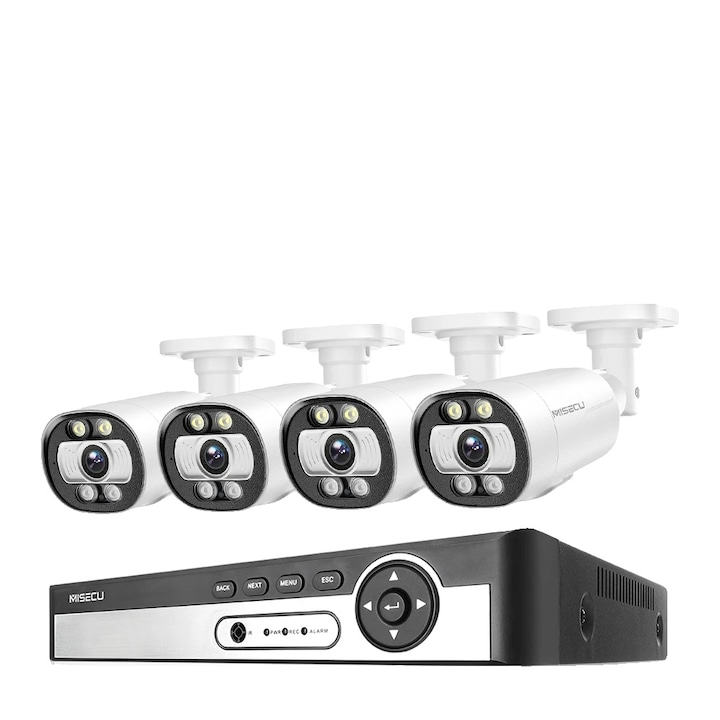Sistem de Supraveghere Video, 8MP, 8CH POE, Nocturna, 30m, Set