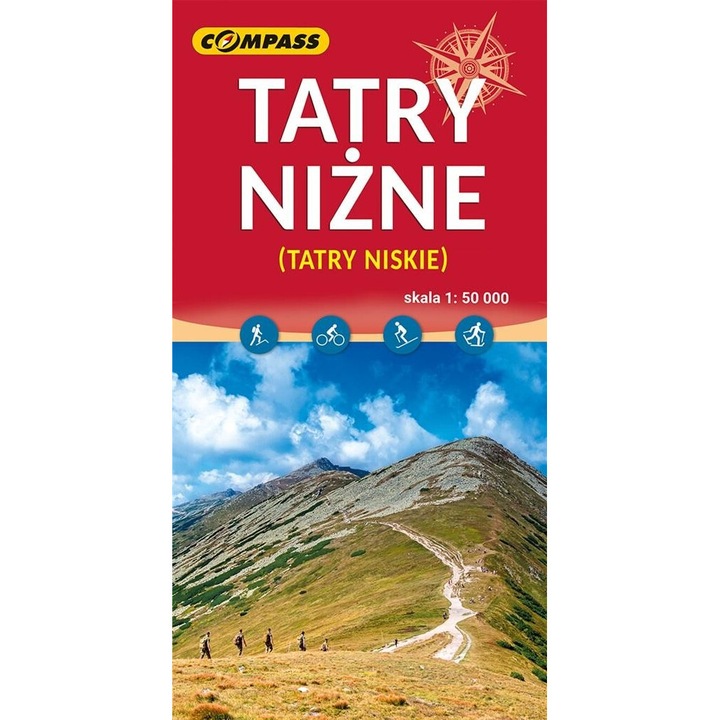 Harta Tatry Nizne 1:50 000, Compass, format 125x244 mm, 2024
