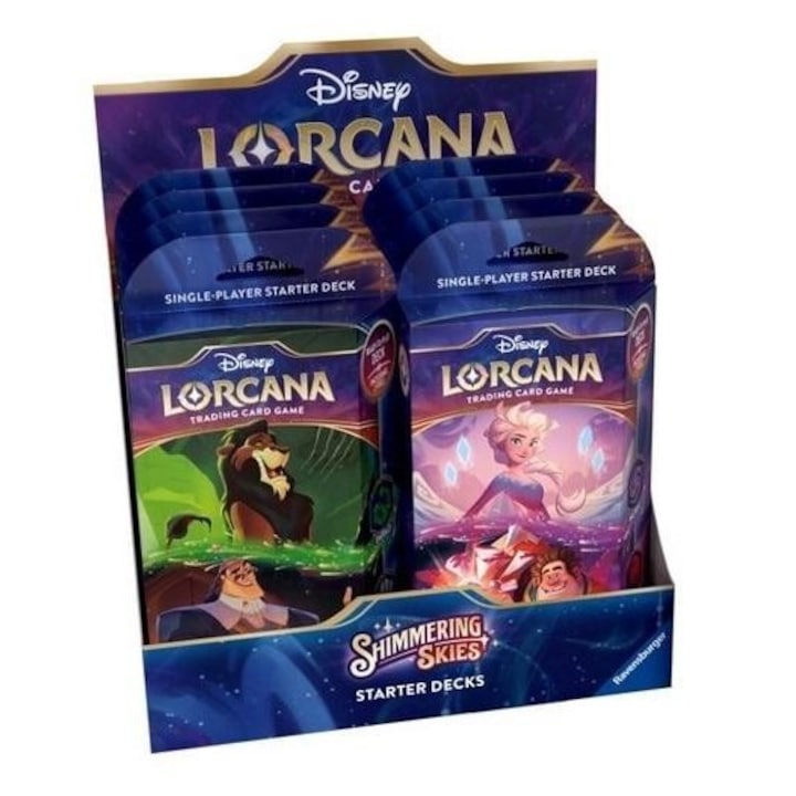 Disney Lorcana 8 kezdőcsomag szett, Ravensburger, méretek: 207x168mm