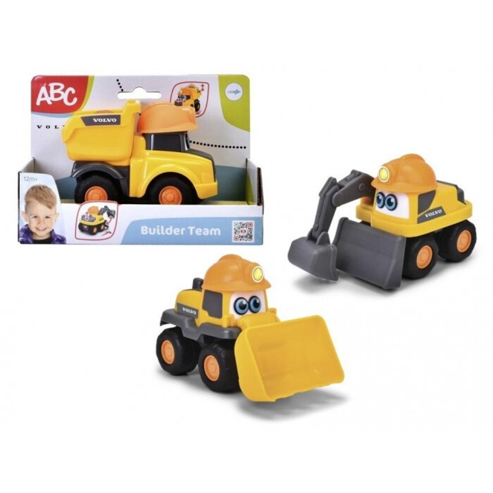 Играчка Volvo, ABC 12 см, многоцветна