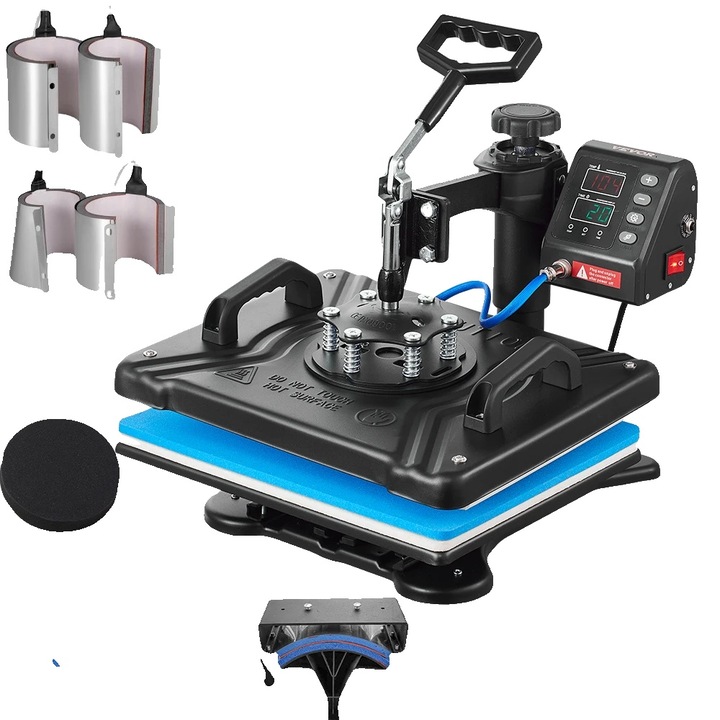 Imprimanta termica 6-in-1, control digital, albastra, dimensiuni variate
