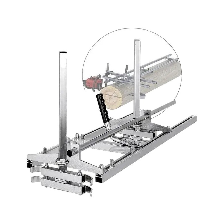 Láncfűrész, 14-36 hüvelykes, állítható, alumínium és horganyzott acél, hordozható