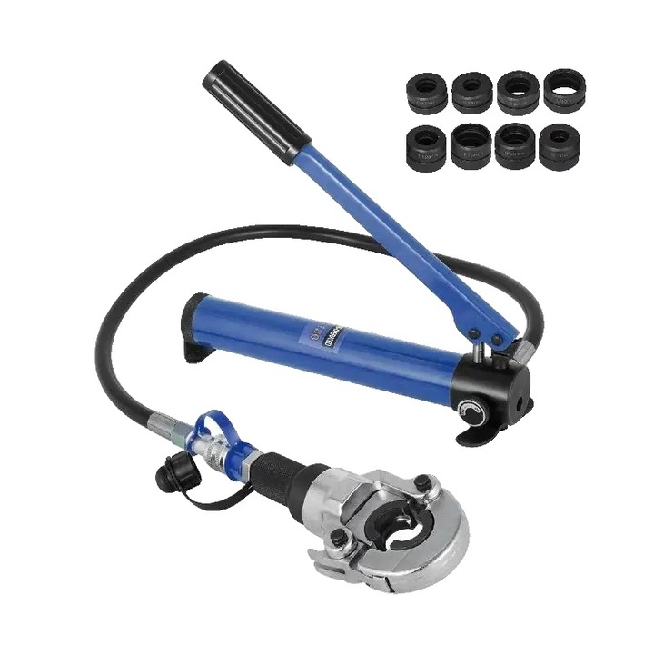 Cleste hidraulic pentru crimping, 6 tone forta de presare, cap rotativ 360°, dimensiuni tevi U16-32 TH16-32