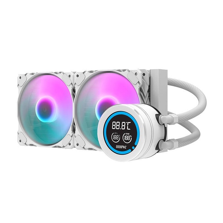 Водно охлаждане за процесор, Darkflash, Бял