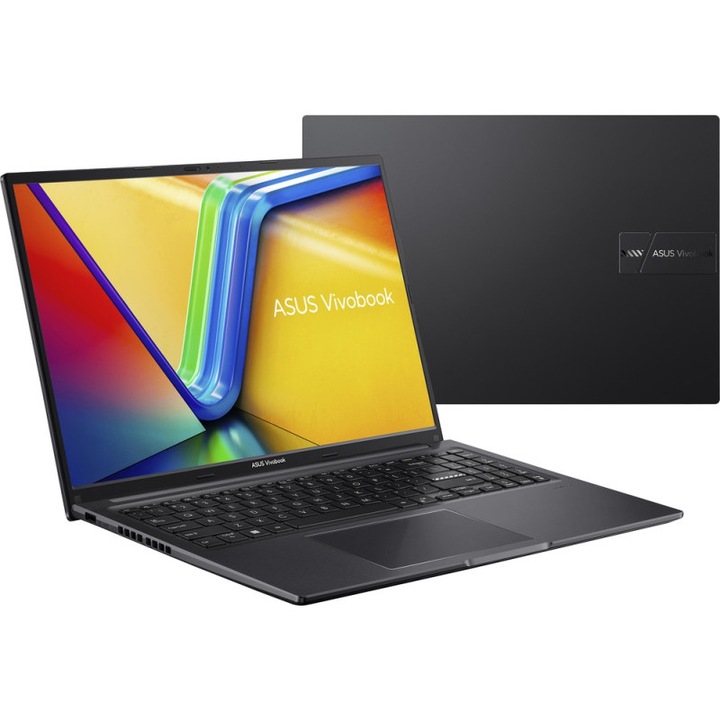 Laptop Asus Vivobook 16 X1605VA 16 inch, Intel Core I5-13500H, 8 cores, 18 MB cache, 40 GB DDR4, 960 GB SSD, Intel Iris Xe Graphics, fara sistem de operare, indie black