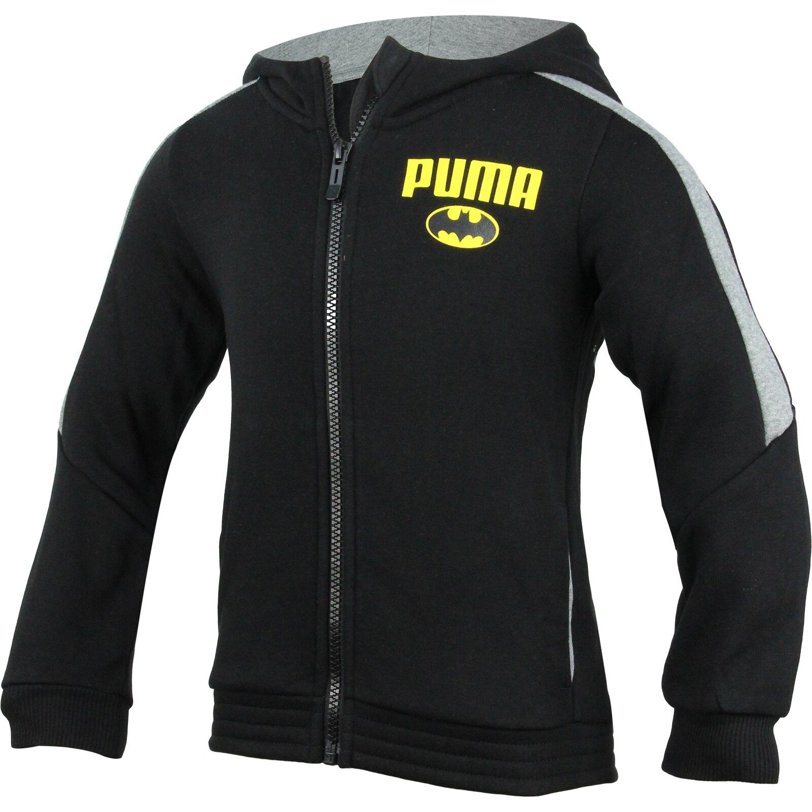 Hanorac copii Puma Batman Hooded Sweat Jacket 839673011, 105-116 cm EU, Negru