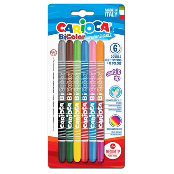 Set Carioca Bi-Color, 6 buc/set Set Carioca Bi-Color, 6 buc/set