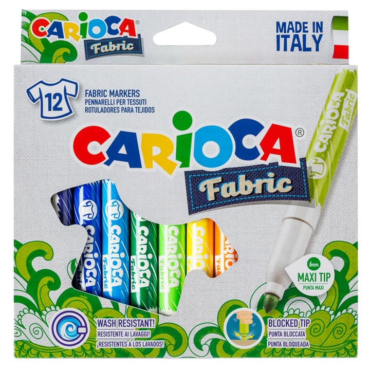 Set Carioca Fabric, 12 buc/set