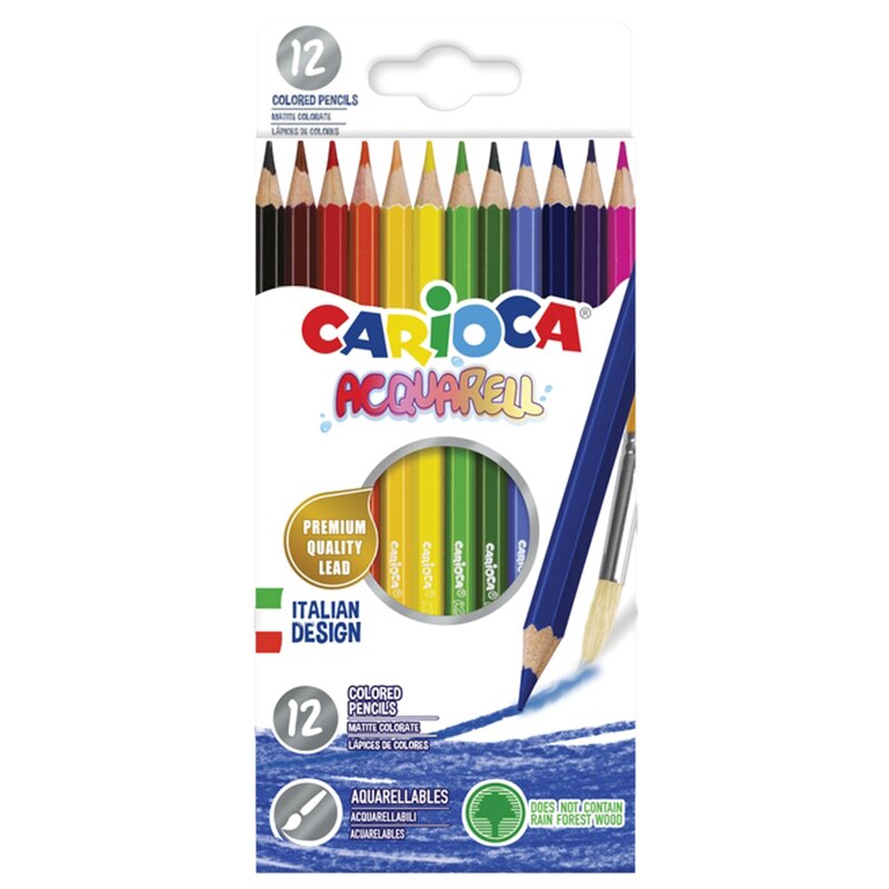 Creioane color Acquarell Carioca, 12 buc/set