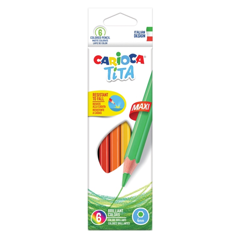 Set Creioane color Tita Maxi, 6 buc/set