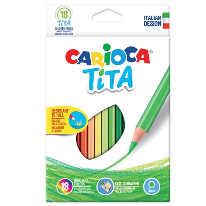 Set Creioane color Tita Clasic, 18 buc/set
