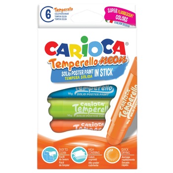 Set Creion Tempera Temperello Neon, 6 buc/set Set Creion Tempera Temperello Neon, 6 buc/set