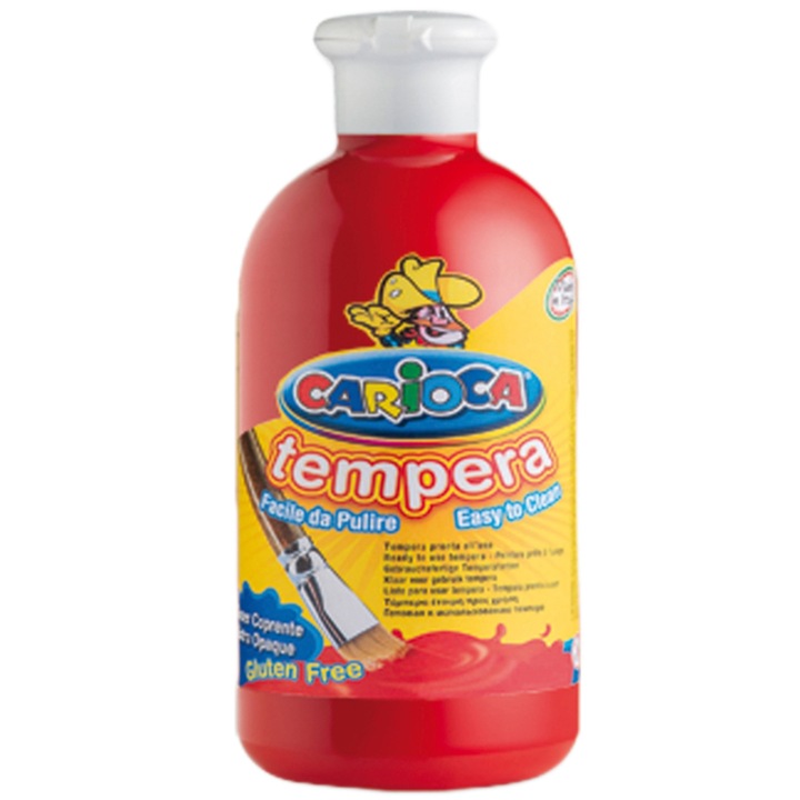 Acuarele tempera Carioca, 500 ml, rosu