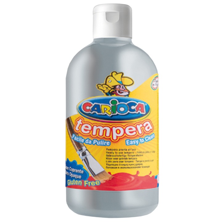 Acuarele tempera Carioca, 500 ml, argintiu