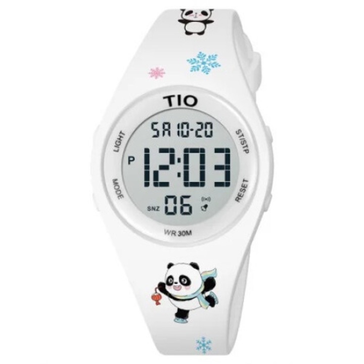 Детски часовник TIO Sport Casual Quartz Analog Silicon White