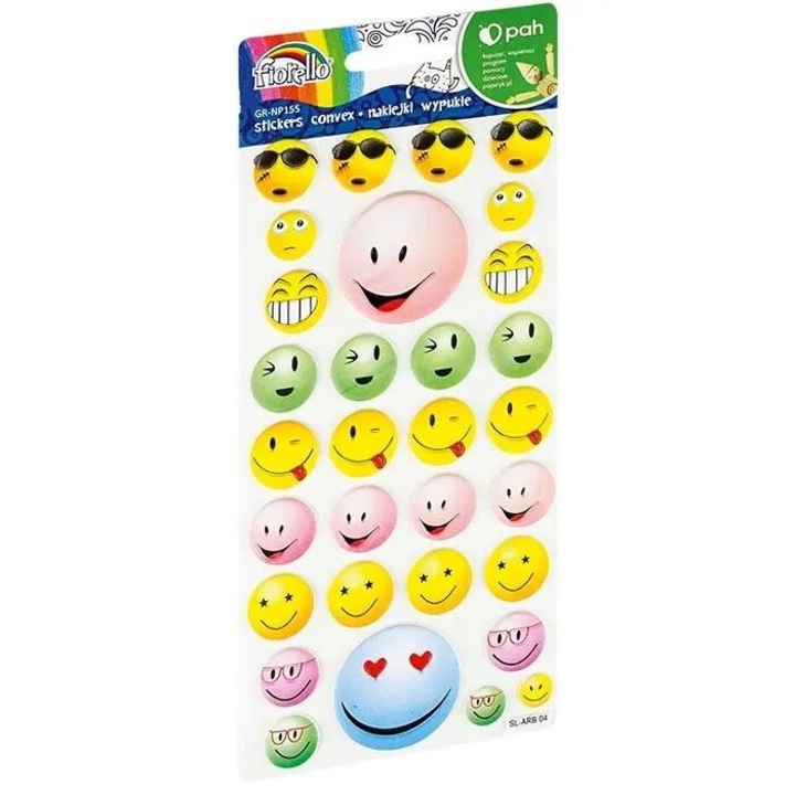 Folie stickere decorative, Fiorello, spuma, multicolor