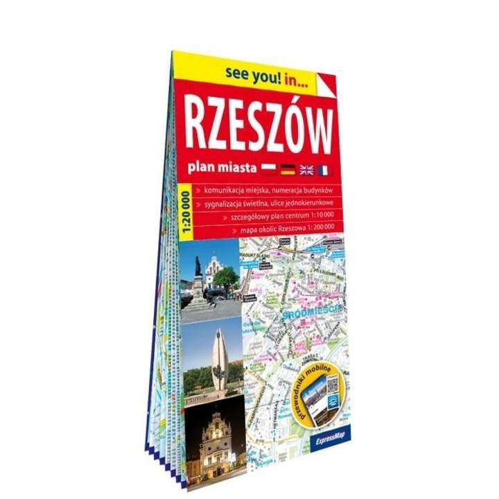 See you! in... Rzeszow, ExpressMap plan oras 1:20 000, 235x124 mm, 2 pagini