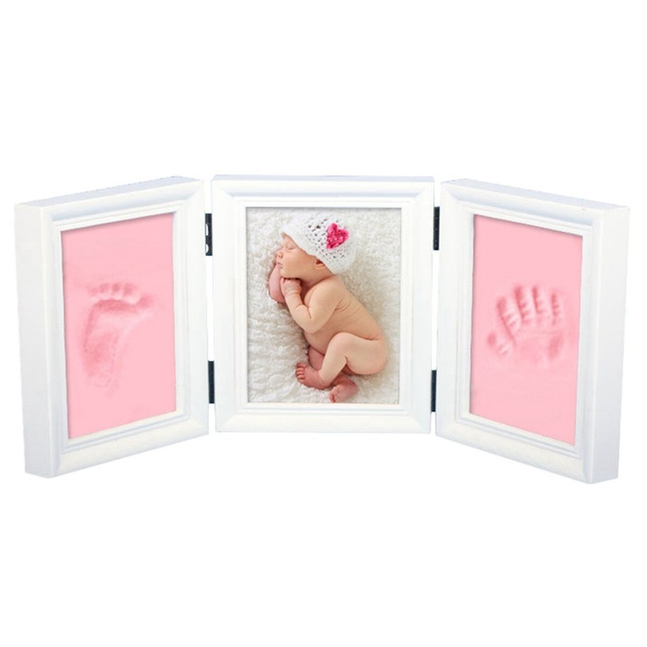 Фоторамка за бебешки щампи, дърво, 35х15,5х2см, нетоксична