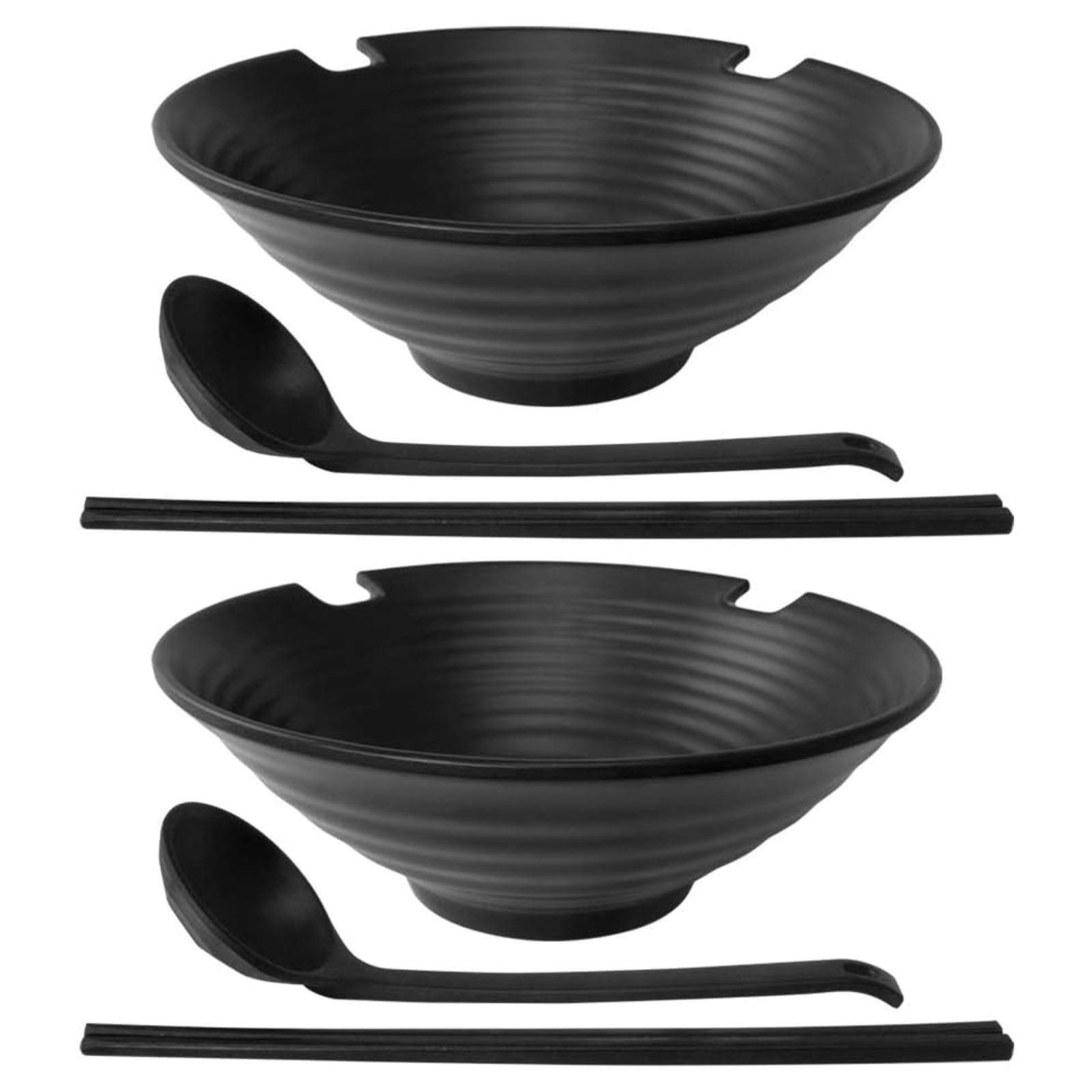 SINBINTA Set de 2 boluri de plastic Siguranta Negru 23x8cm, 1 litru