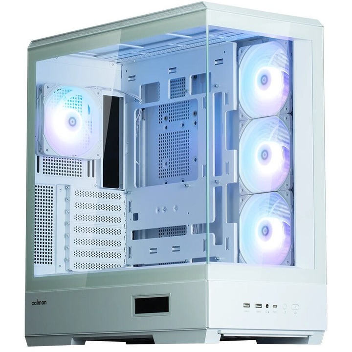 Компютърна кутия Zalman P50 DS, Бял, Middle Tower