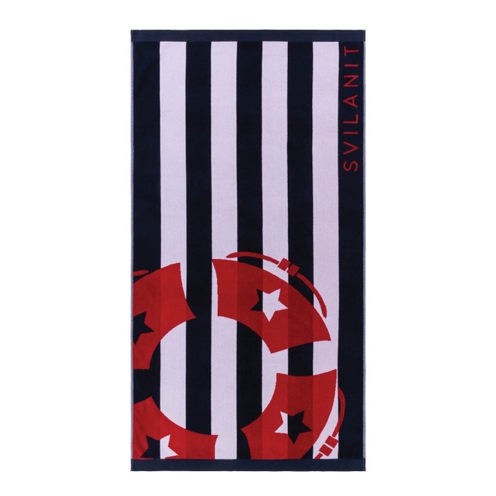 Плажна кърпа Svilanit Морски пояс, 80х160 см, многоцветен