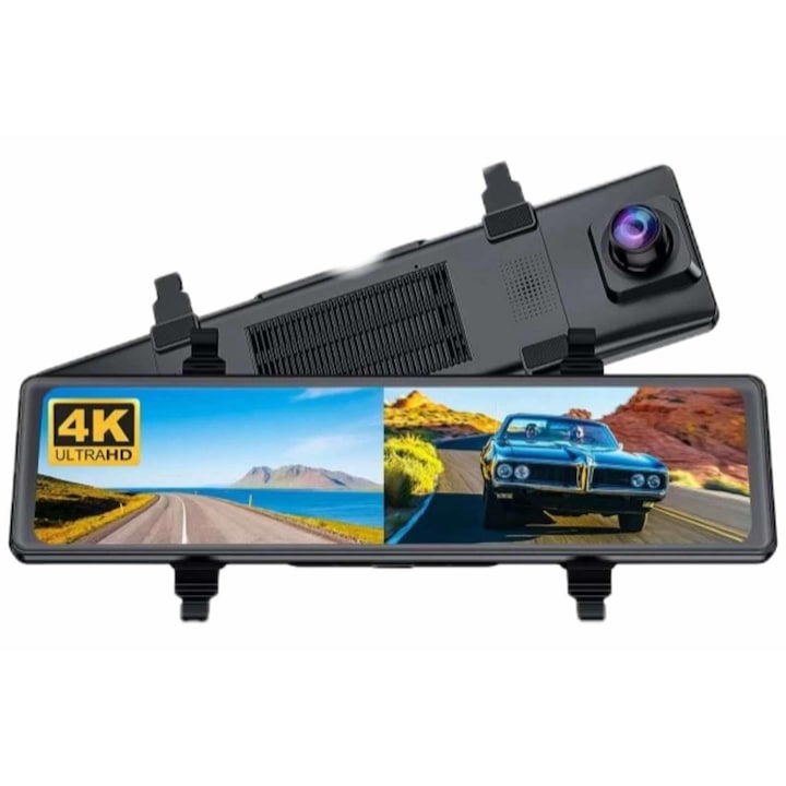 DVR, 4K, HD, két kamera, GPS, Mstar