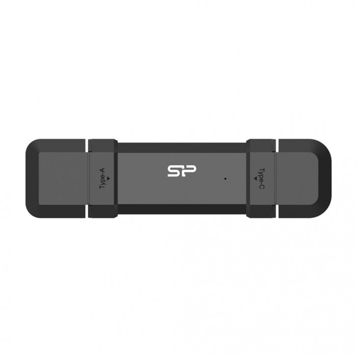 Silicon Power 500GB външен SSD, USB-C/USB 3.2, черен