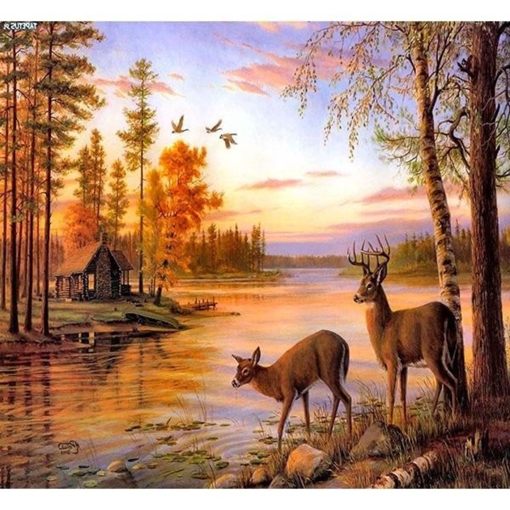 Mozaic diamant 5D - Cerb 40x30cm