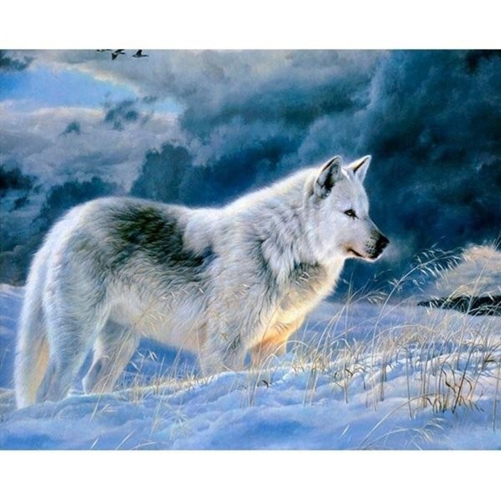 Mozaic diamant 5D - Wolf 40x30cm