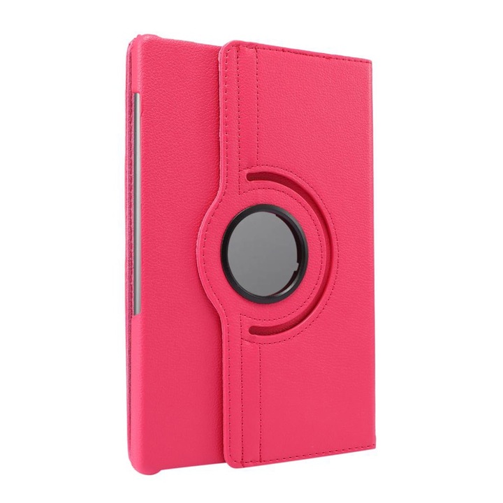 Husa universala pentru tableta de 10 inch, SafeCover EcoShield, Piele ecologica, Protectie completa, Design elegant, Functie de stand ajustabila, Interior de microfibra, Anti-zgarieturi, Decupaje precise, Culoare Fuchsia