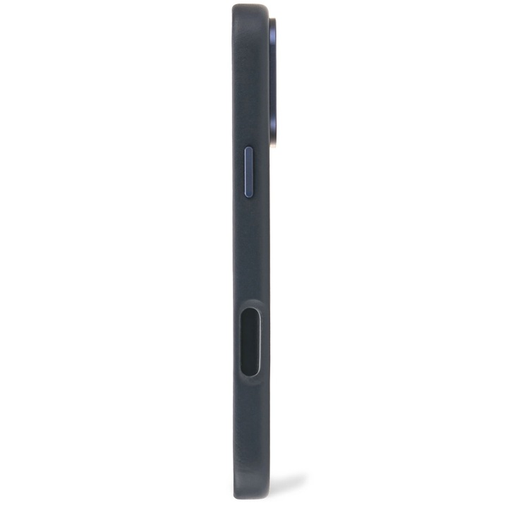 Husa din piele naturala DECODED pentru iPhone 16 Plus | Navy Blue