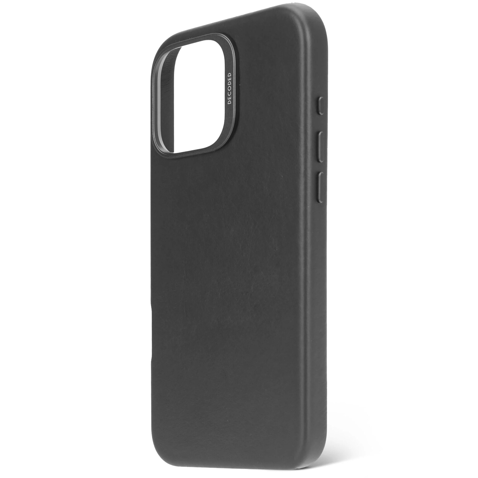 Husa din piele naturala DECODED pentru iPhone 16 Pro Max | Black