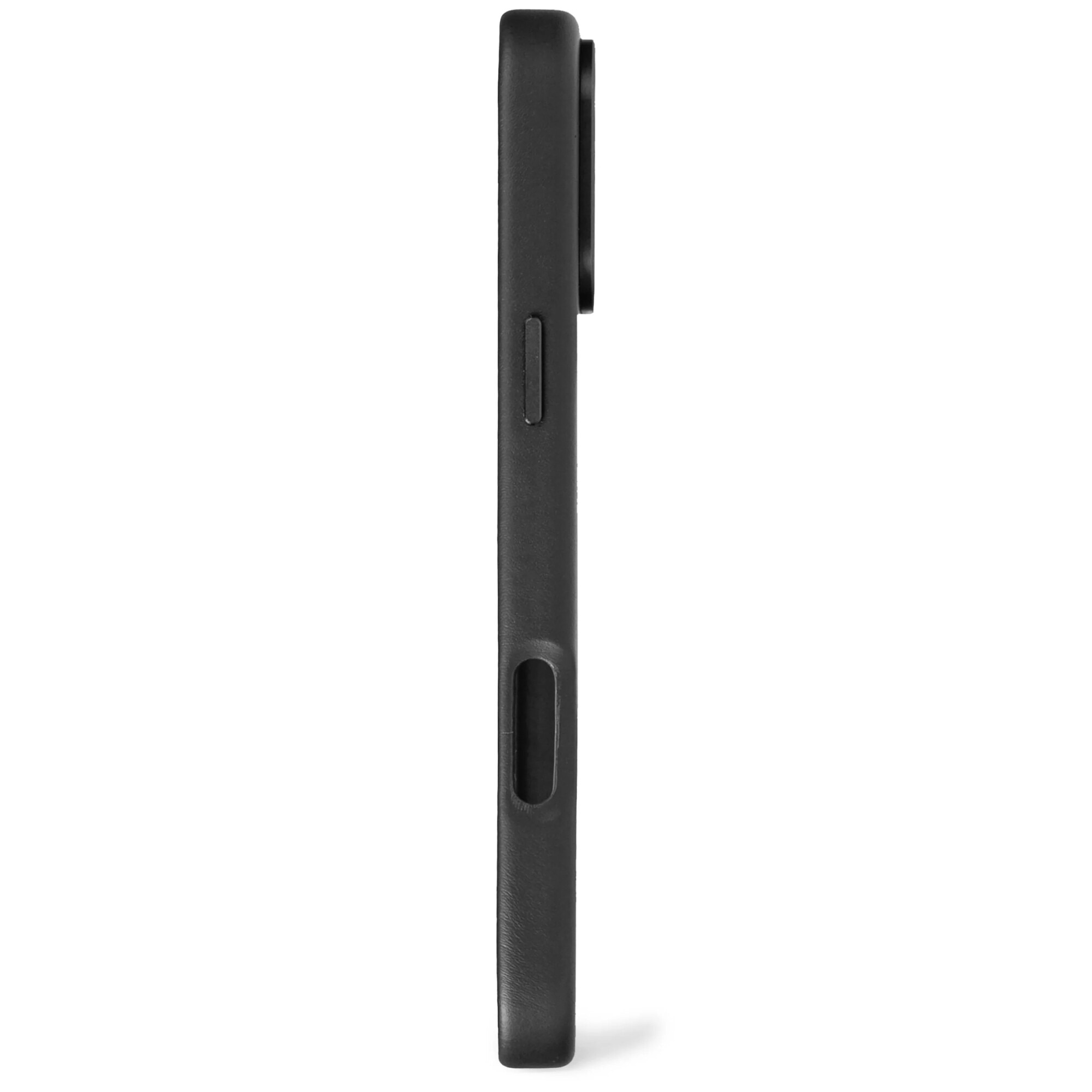 Husa din piele naturala DECODED pentru iPhone 16 Pro Max | Black