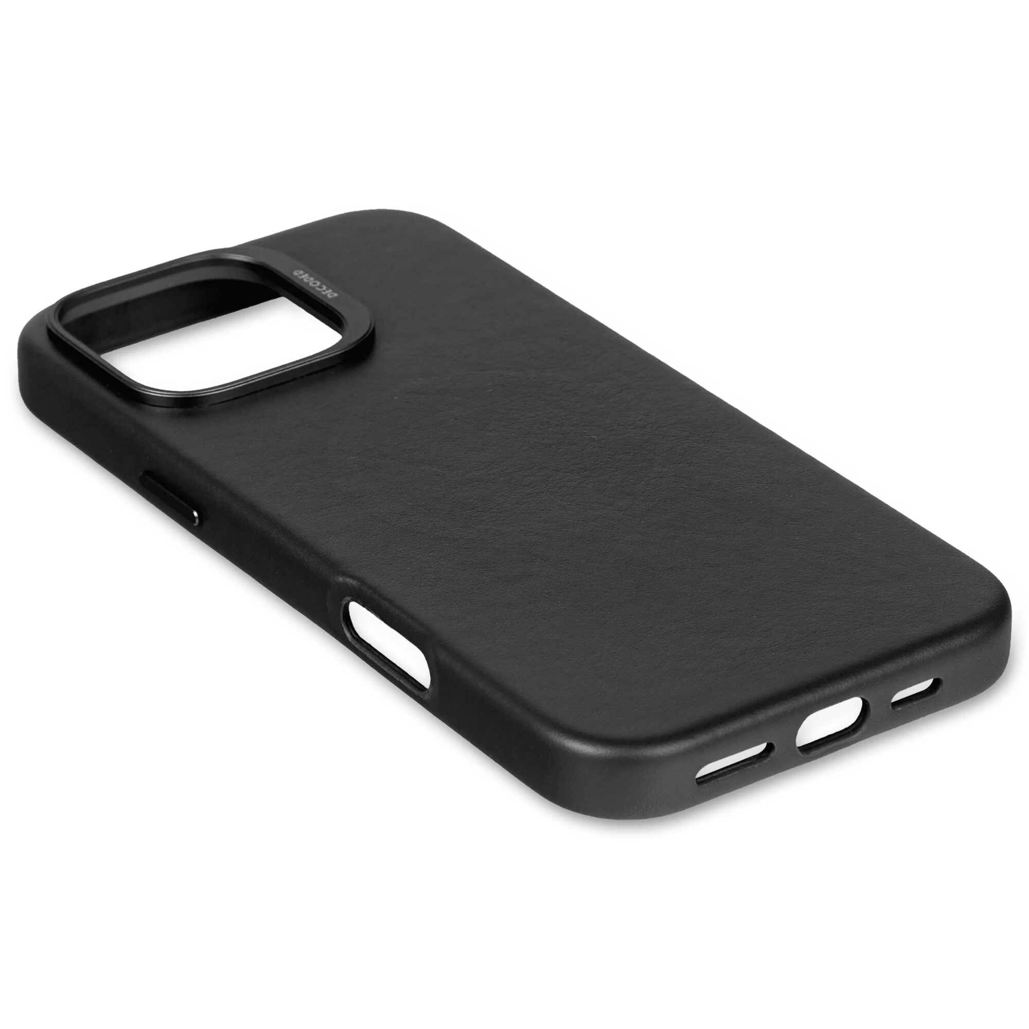 Husa din piele naturala DECODED pentru iPhone 16 Pro Max | Black