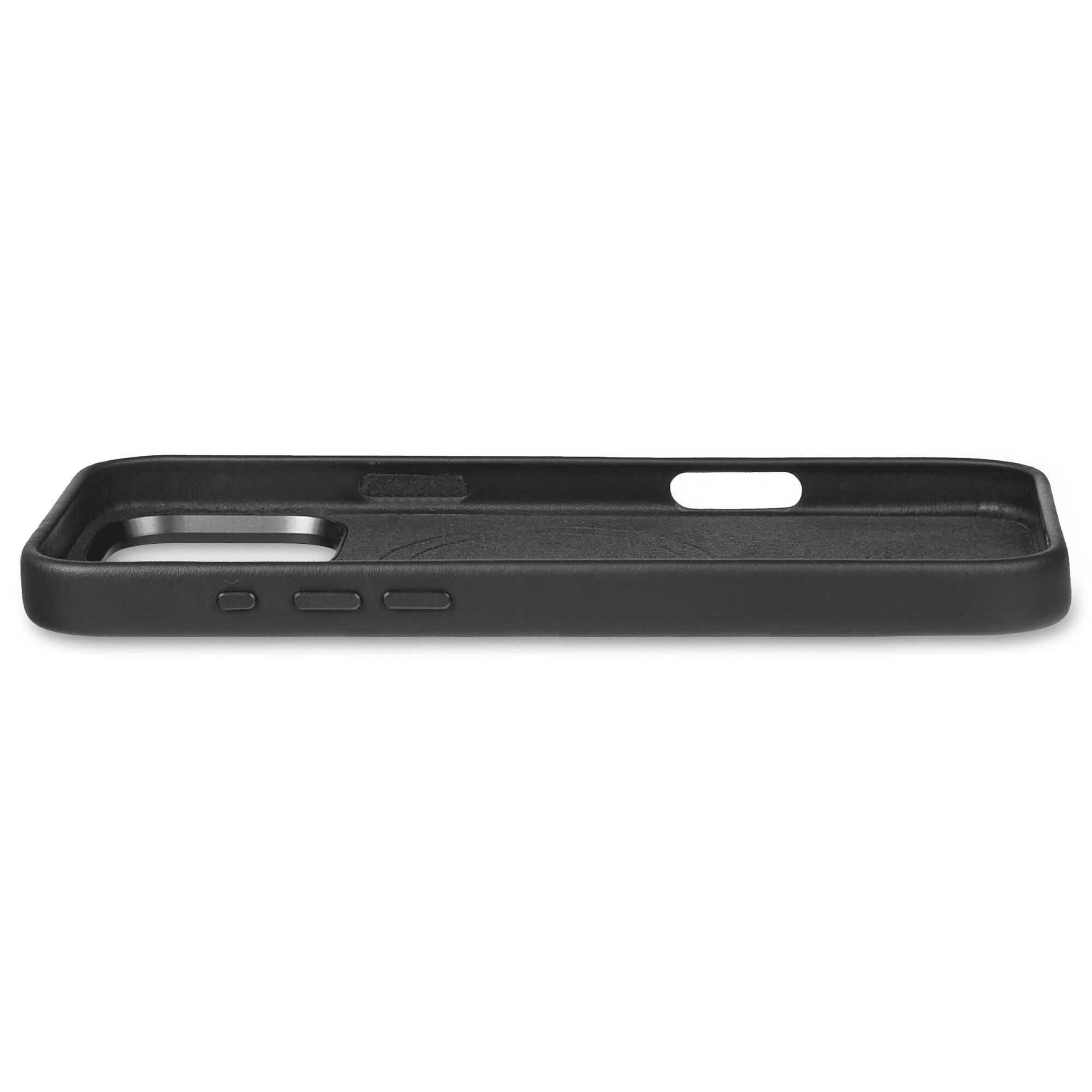 Husa din piele naturala DECODED pentru iPhone 16 Pro Max | Black