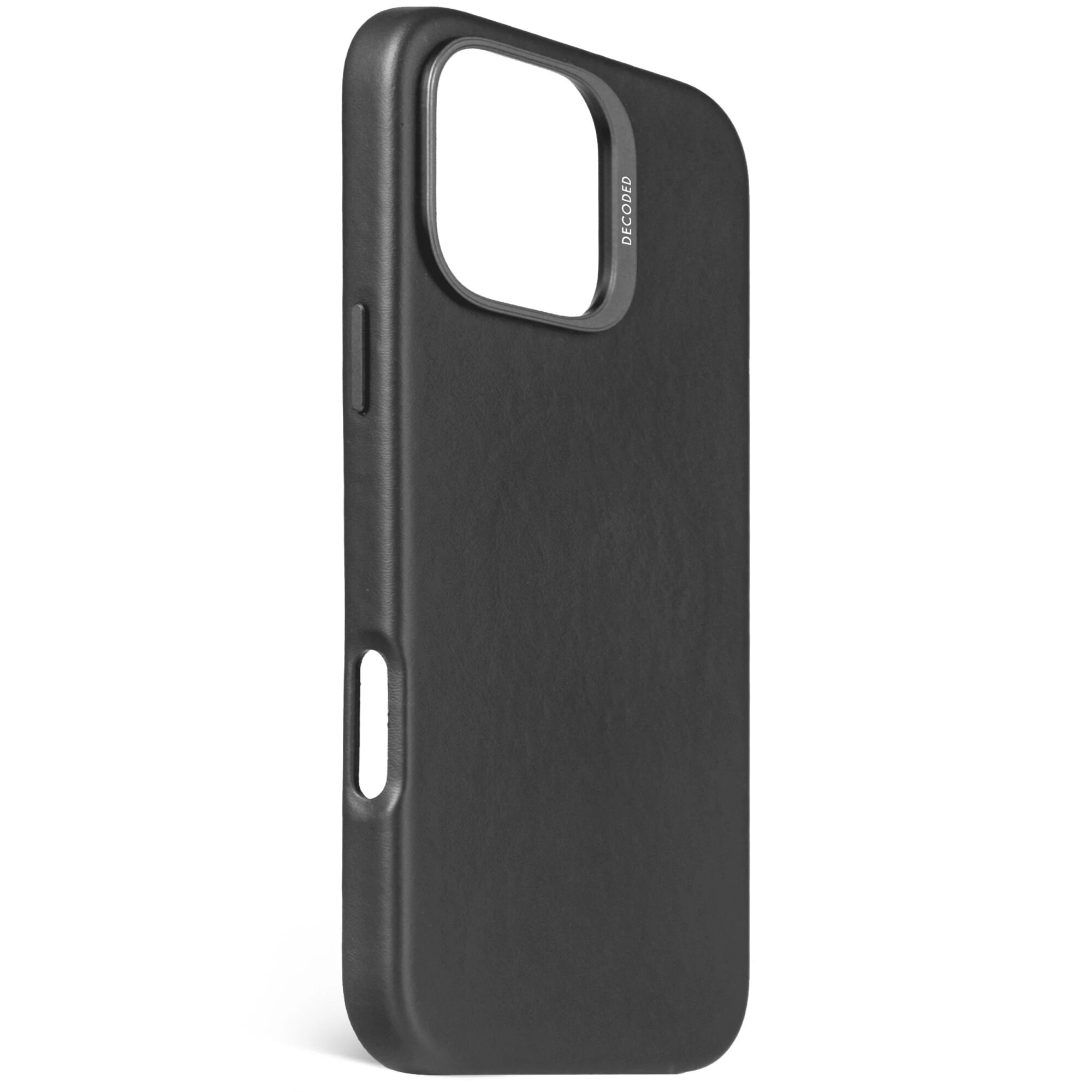 Husa din piele naturala DECODED pentru iPhone 16 Pro Max | Black