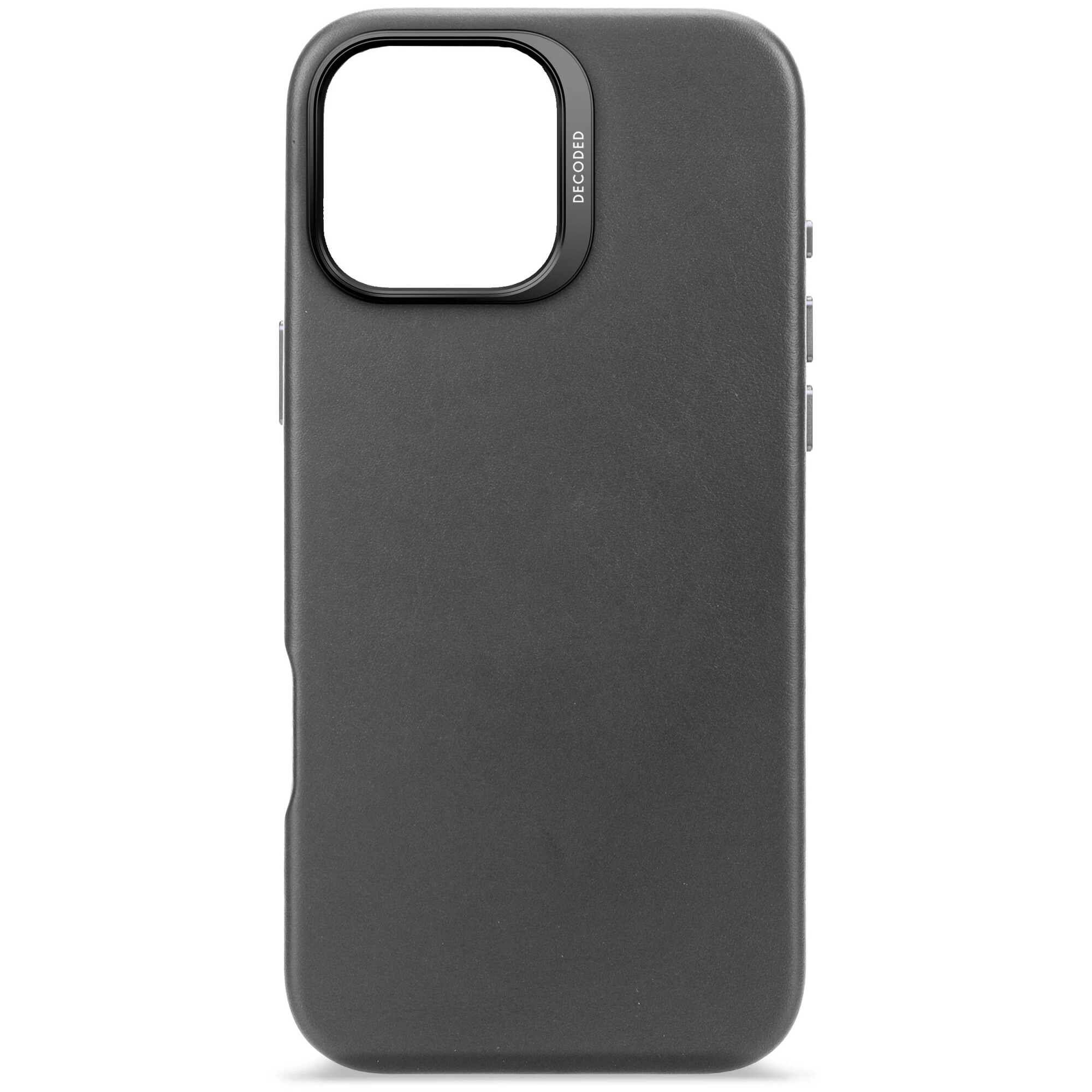Husa din piele naturala DECODED pentru iPhone 16 Pro Max | Black