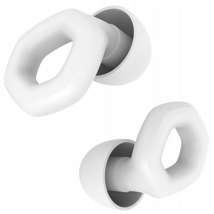 Dopuri de urechi, Protectii Auditive Silentioase din Silicon pentru Somn si Calatorii, culoare Alb