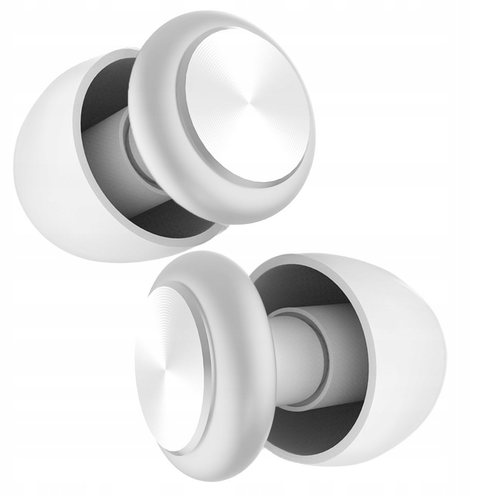 Dopuri de urechi, Protectii Auditive Silentioase din Silicon pentru Somn si Calatorii, utilizare universala, culoare Alb