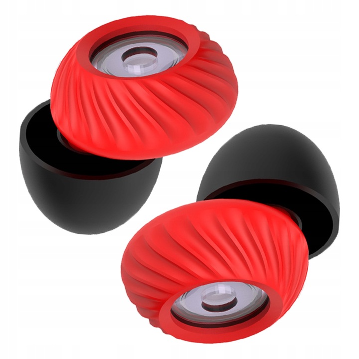 Dopuri de urechi, Protectii Auditive Silentioase din Silicon pentru Somn si Calatorii, Rosu