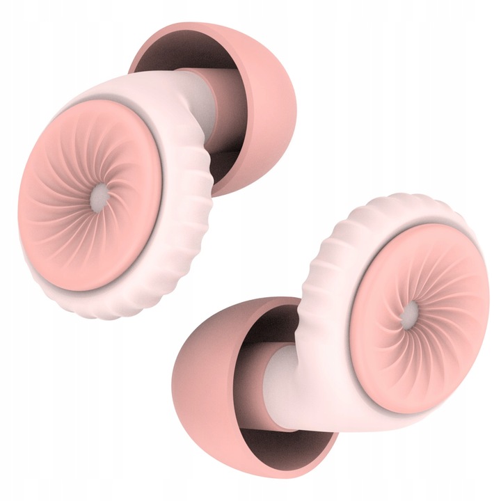 Dopuri de urechi, Protectii Auditive Silentioase din Silicon pentru Somn si Calatorii, Roz, confort pe termen lung