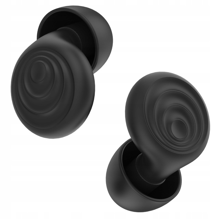 Dopuri de urechi, Protectii Auditive Silentioase din Silicon pentru Somn si Calatorii, Negru, confort pe termen lung, flexibile