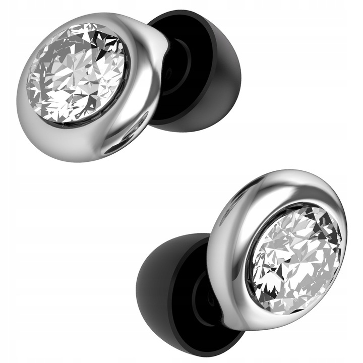 Dopuri de urechi, Protectii Auditive Silentioase din Silicon pentru Somn si Calatorii, Argintiu