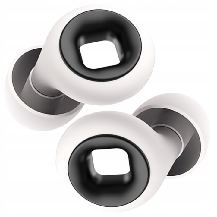 Dopuri de urechi, Protectii Auditive Silentioase din Silicon pentru Somn si Calatorii, Alb, utilizare universala, flexibile