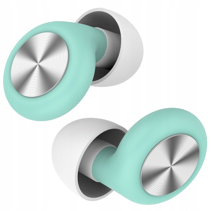 Dopuri de urechi, Protectii Auditive Silentioase din Silicon pentru Somn si Calatorii, Culoare Menta