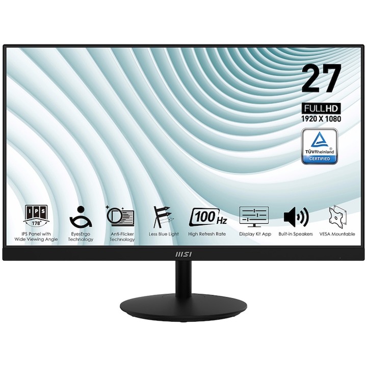 MSI PRO MP271A 27" LED monitor, FullHD, 100Hz, 4ms, Display Port, HDMI