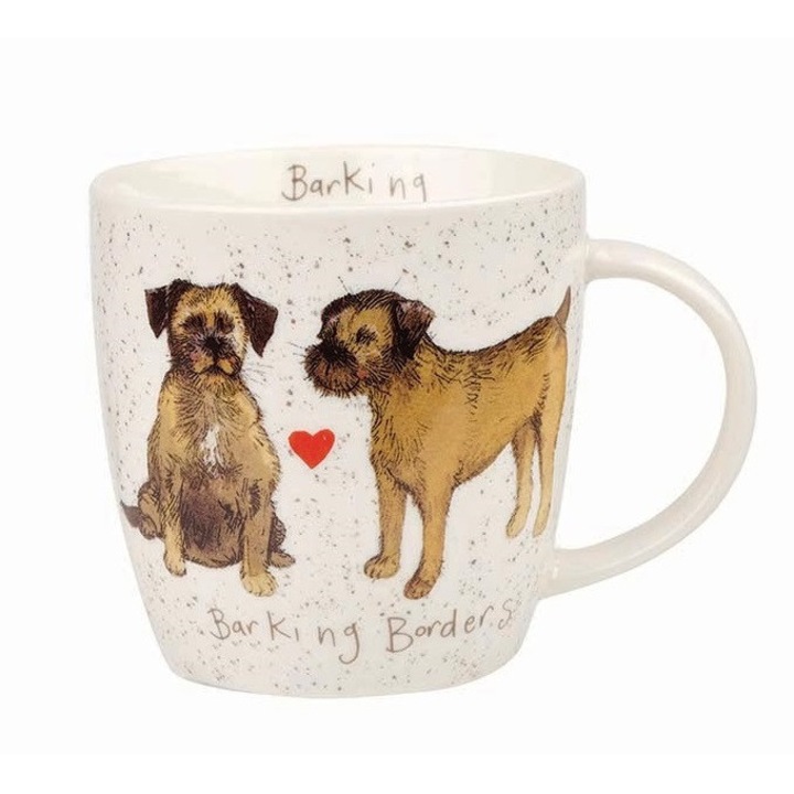 Cana din portelan Alex Clark Delightful Dogs "Barking Borders" 400ml, Churchill