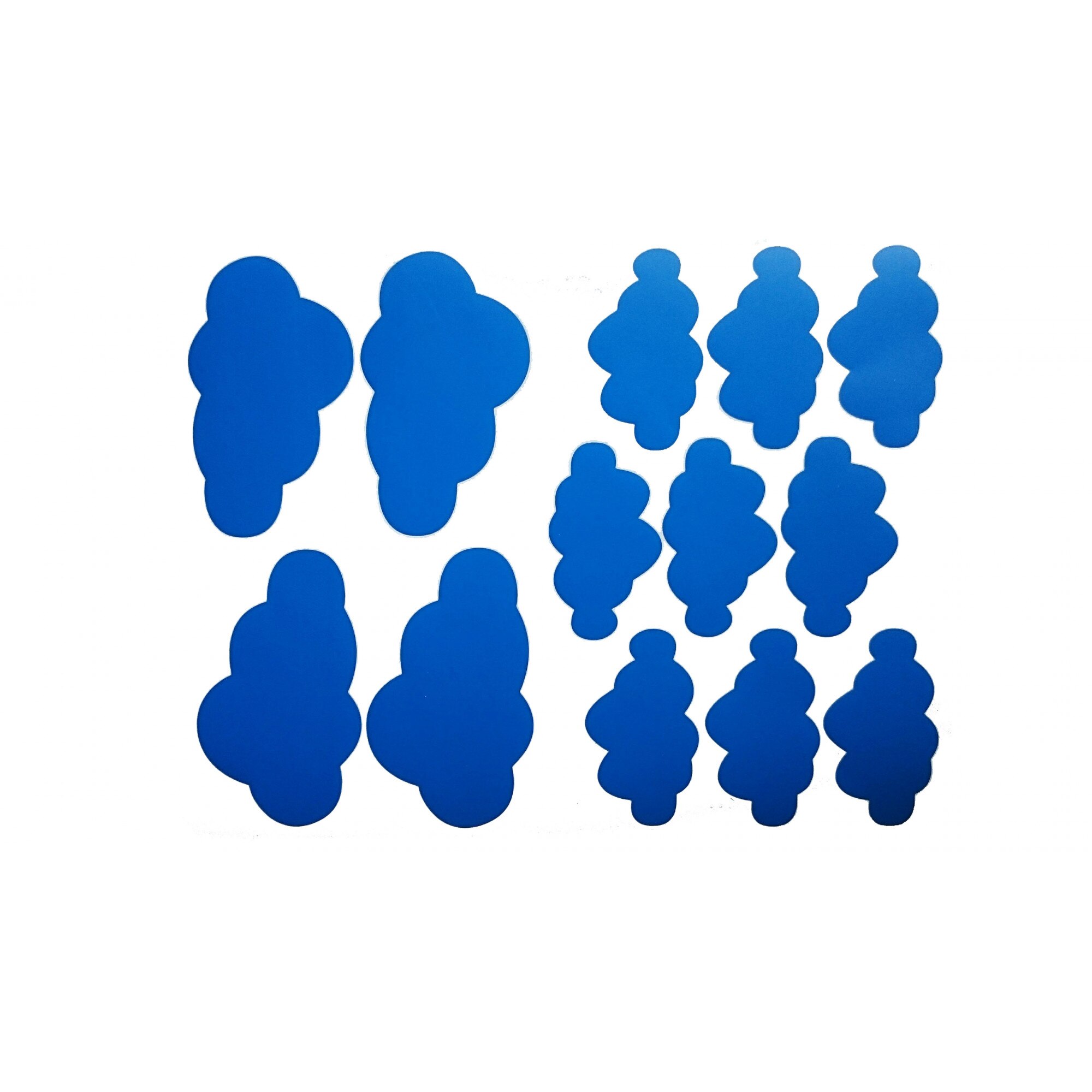 Decoratiuni camera bebe - Nori pufosi - albastru